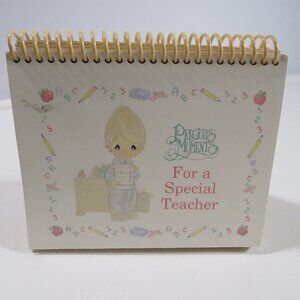 Precious Moments FOR A SPECIAL TEACHER spiral bound flip book desk Quotations